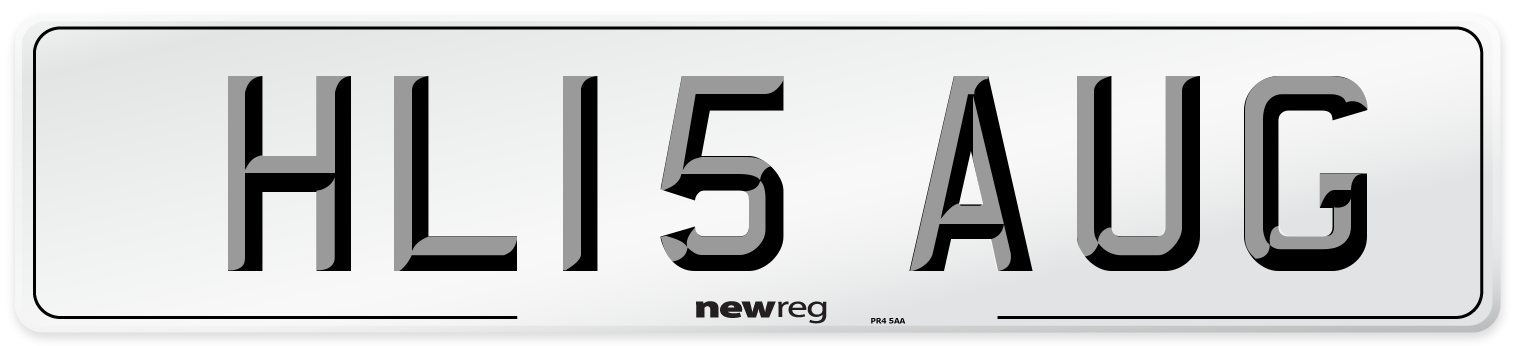HL15 AUG Number Plate from New Reg